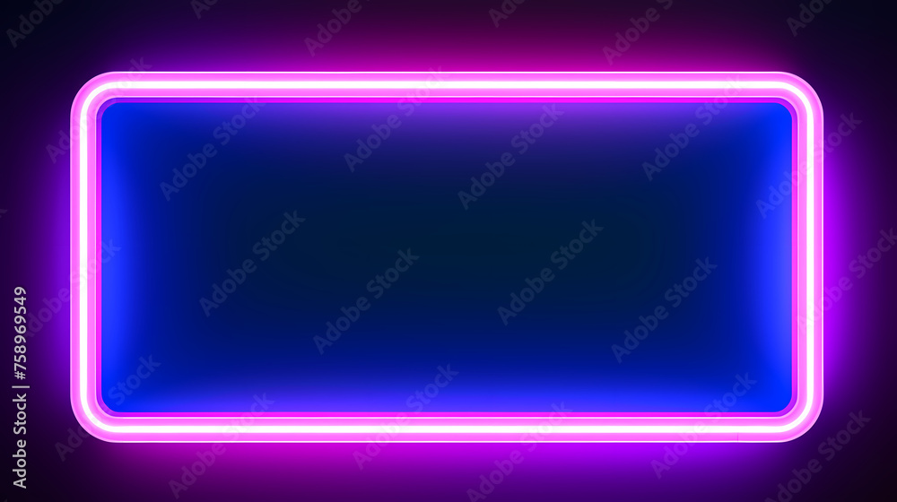 Color neon banner frame graphic Color neon banner frame graphic