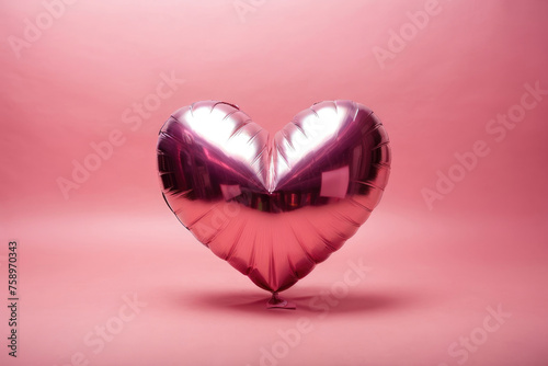 Pink heart baloon