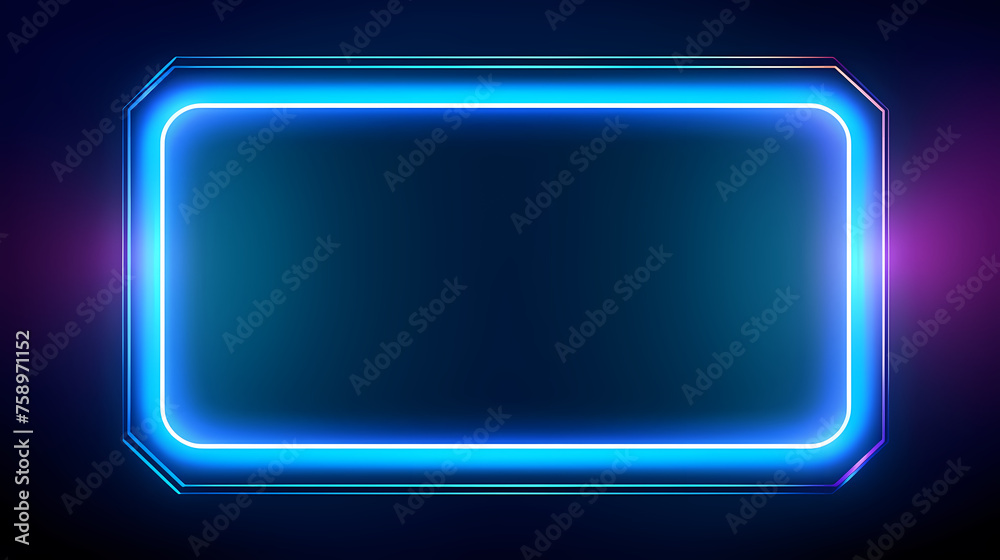 Color neon banner frame graphic Color neon banner frame graphic