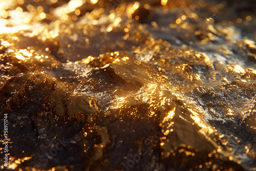 Eleganter Goldhintergrund: Luxuriöse goldene Textur für stilvolle Designs