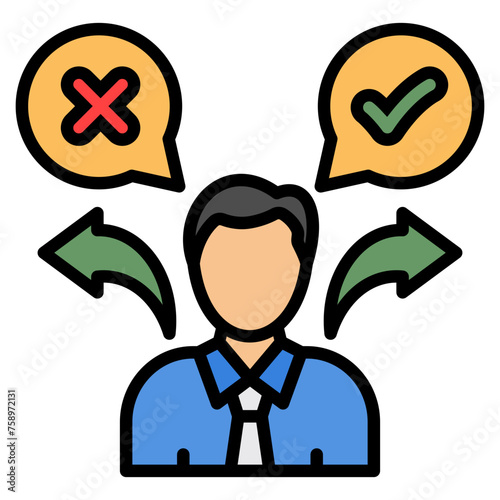 Decision Making Icon For Design Element