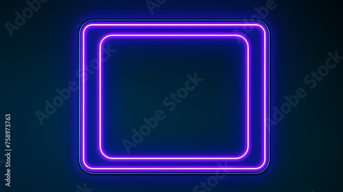 Neon style frame