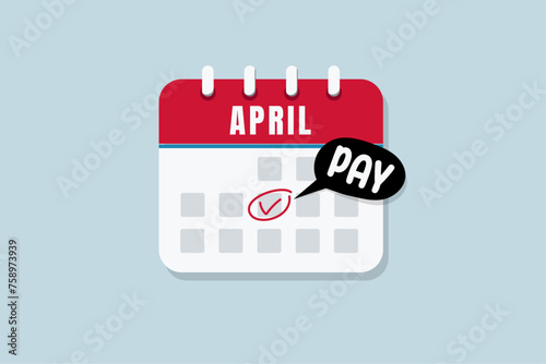 Tax day illustration
