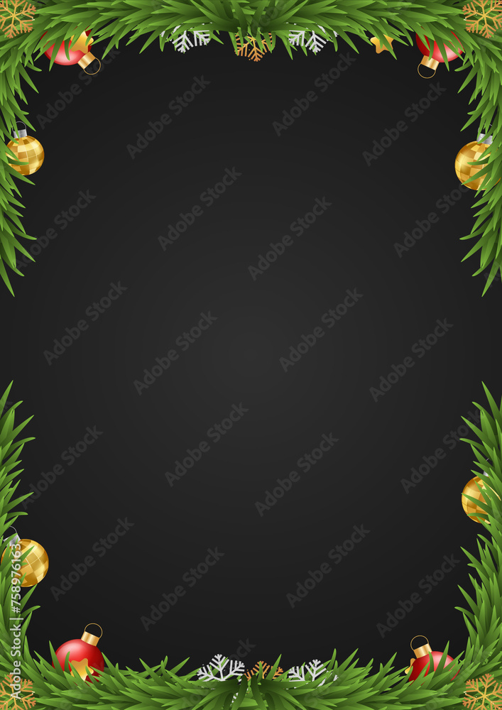 Yuletide Border Frame Background Yuletide Border Frame Background
