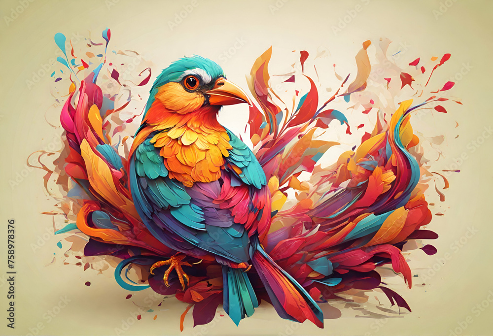 colourful bird colourful bird