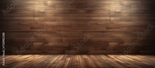 Wooden floor interior wall background