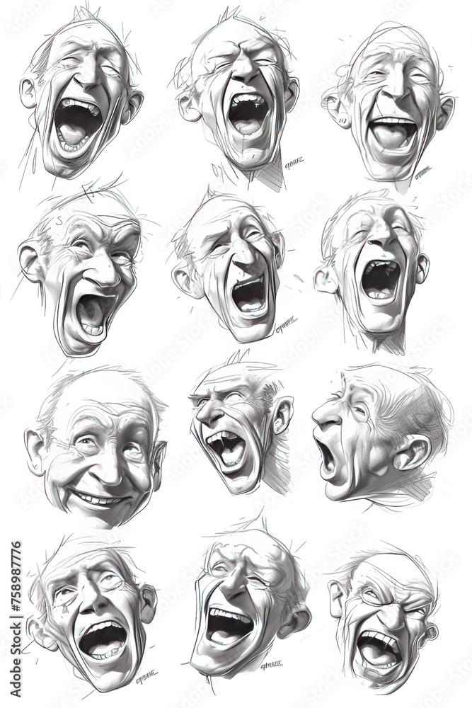 Emotion in Motion: Diverse Human Sketches in 4K Capturing Laughter, Anger, Smiles, Frowns, Doubt, Confidence, Fear, Serenity, Mockery, Aggression, and Satisfaction