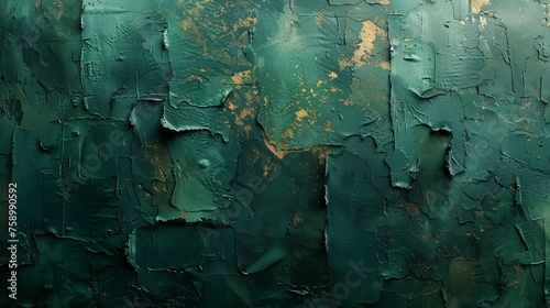 The concept behind abstract art is to depict a background that is textured and consists of golden brushstrokes. Oil on canvas. Modern Art. Horses, green, gray, wallpapers, posters, cards, murals,