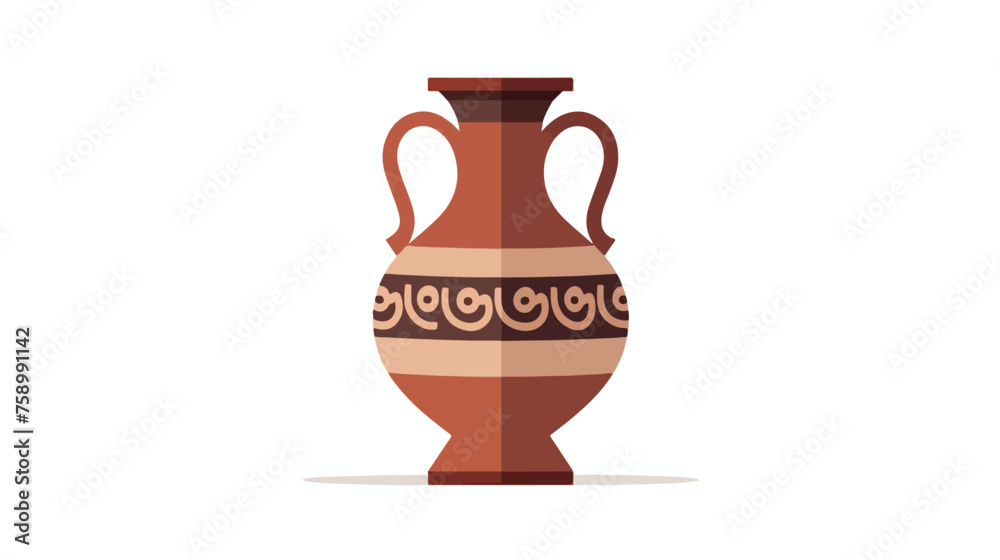 Old Vase icon Antique Concept Flat Style.  Vector