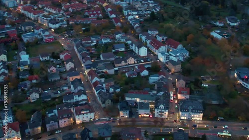 	
Aerial view around the university town Giessen in Germany on a late afternoon in autumn	
 photo