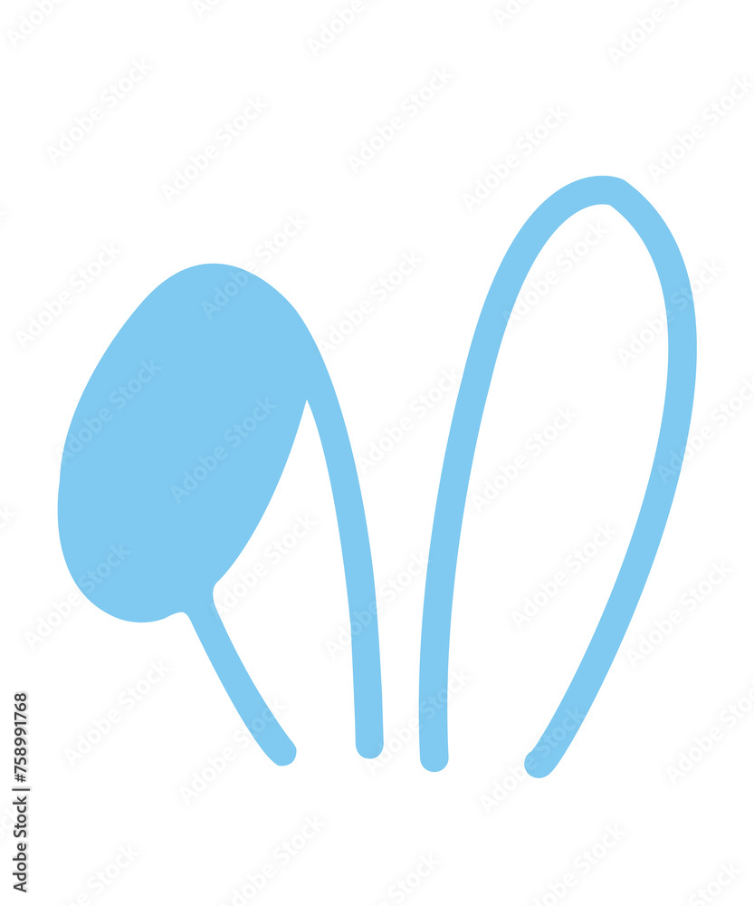 Easter Bunny Ears clip art design on plain white transparent isolated background for card, shirt, hoodie, sweatshirt, apparel, tag, mug, icon, poster or badge Easter Bunny Ears clip art design on plain white transparent isolated background for card, shirt, hoodie, sweatshirt, apparel, tag, mug, icon, poster or badge