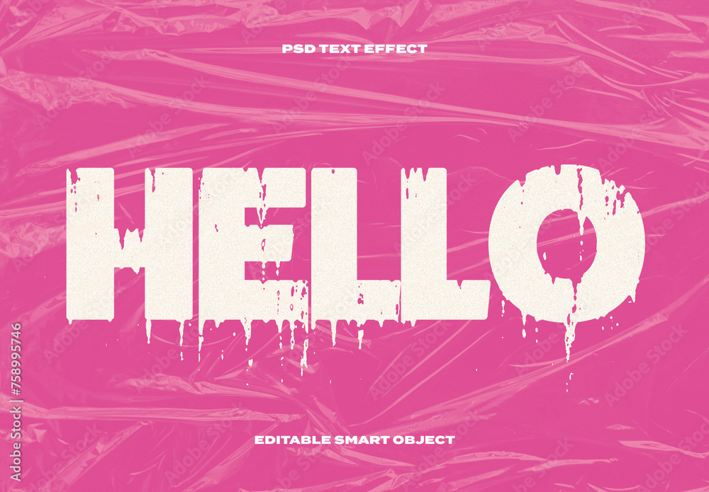 Dripped Text Effect Stock Template | Adobe Stock