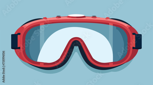 Skydiver glasses icon. Flat illustration of Skydiver