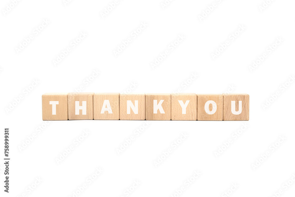 Wooden block showing thank you message Idea for writing a Congratulations letter of thanks written with wooden blocks. Wooden block showing thank you message Idea for writing a Congratulations letter of thanks written with wooden blocks.