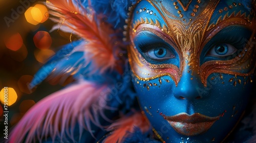 Person Wearing Masquerade Mask © Ilugram