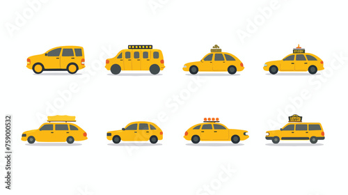 taxi vector isolated on a transparent background
