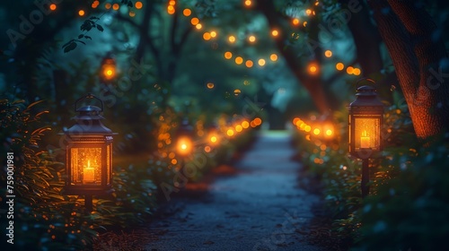 Illuminated Forest Path © Ilugram