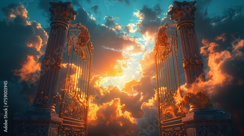 Ornate Gate in the Sky