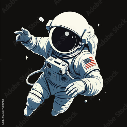 clipart astronaut vector isolated