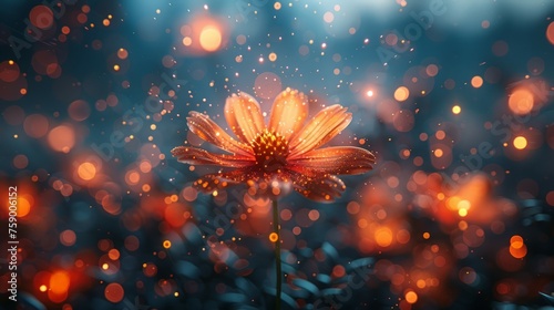 Flower Resting in Grass