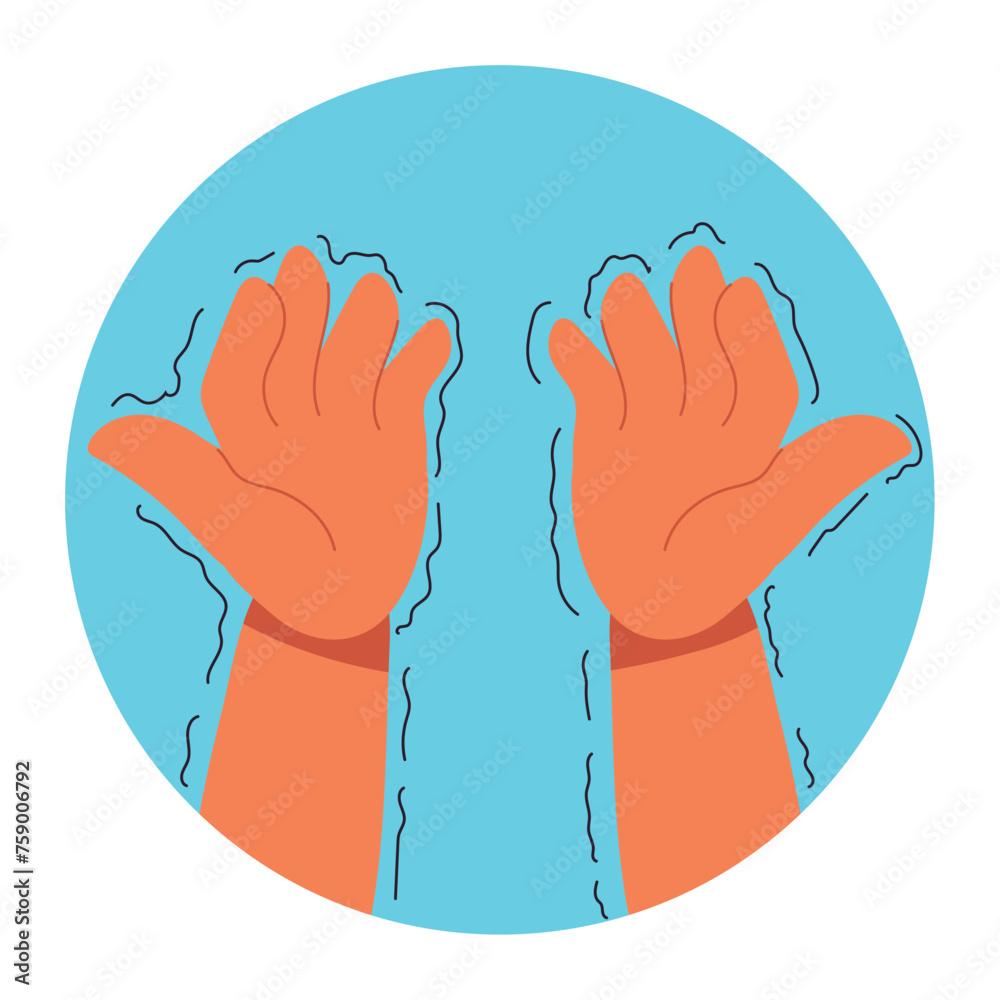 Obraz premium parkinson tremor hands