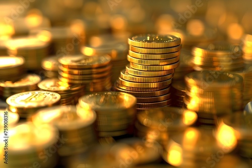 A 3D rendered image representing the concept of money and investment featuring various currency symbols and financial assets, money saving, business and finance concept