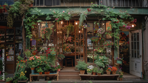 Enchanting Flower Shop Facade