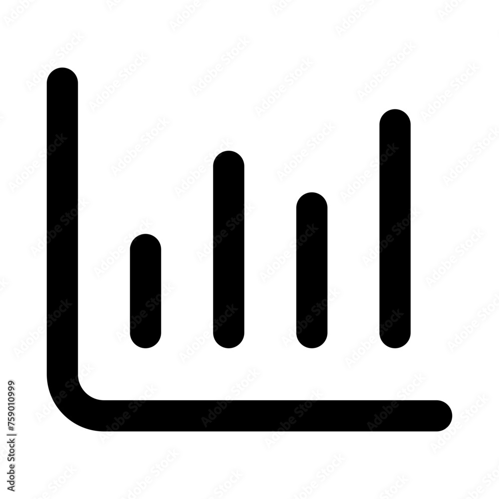 Chart icon in outline style. Simple statistic symbol vector illustration — pixel-perfect icon Chart icon in outline style. Simple statistic symbol vector illustration — pixel-perfect icon