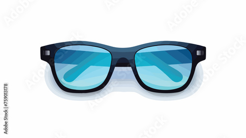 Sunglasses icon vector flat vector isolated on white background 