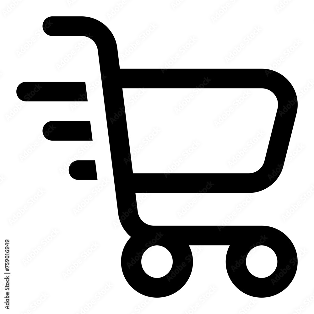 Quick cart icon in outline style. Simple checkout symbol vector illustration — pixel-perfect icon. Quick cart icon in outline style. Simple checkout symbol vector illustration — pixel-perfect icon.