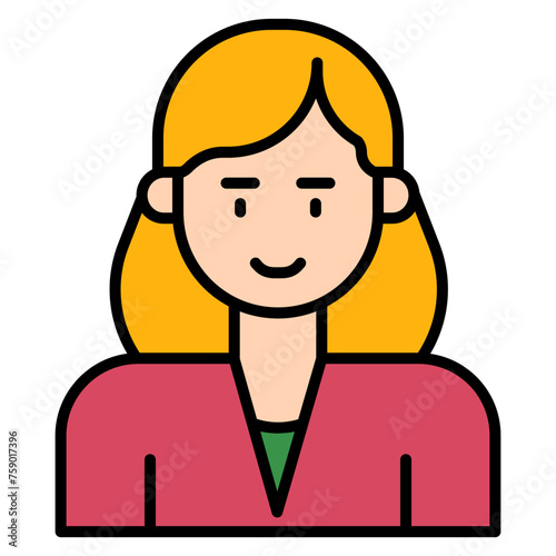 icons about people's jobs in general, the colored icons show a person's profession