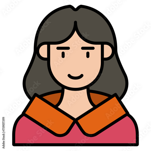 icons about people's jobs in general, the colored icons show a person's profession