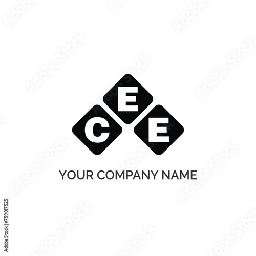 Foto CEE letter logo design on white background