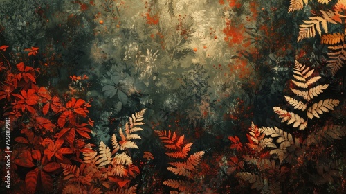Expressionist passion   Fern-filled serenity Earthy autumn shades Daring , photo