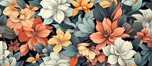 Floral pattern for various purposes