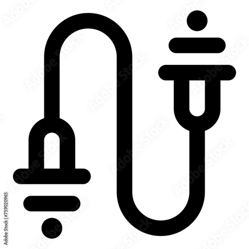 Earplug icon in outline style. Simple noise vector illustration — pixel-perfect icon.