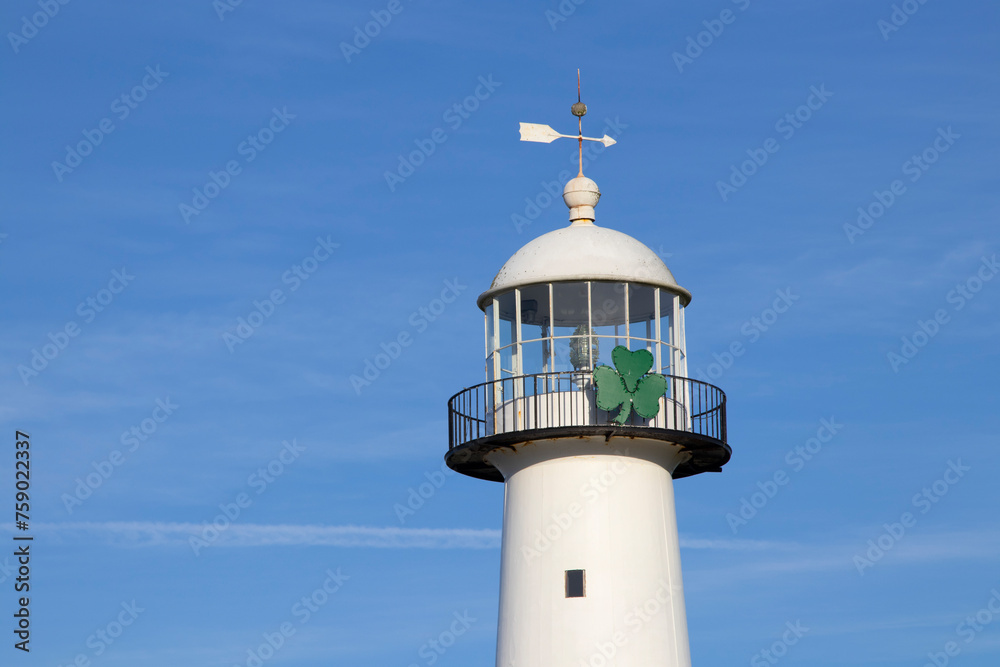 The landmark historic Biloxi Lighthouse at Biloxi, Mississippi