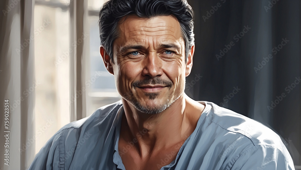 Obraz premium HD man portrait ,man, portrait, HD, male