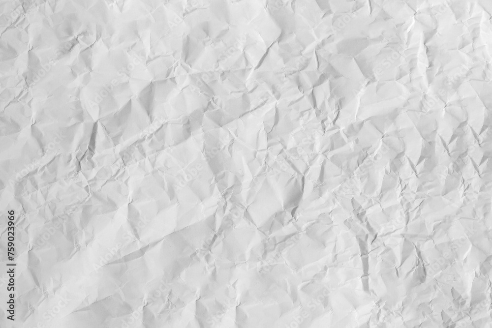 Obraz premium White Torn Paper, Crumpled