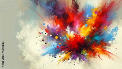 Colorful Abstract Art Explosion