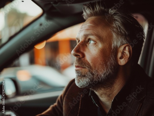 Evaluating electric cars, a man in his 40s connects midlife values with environmental stewardship