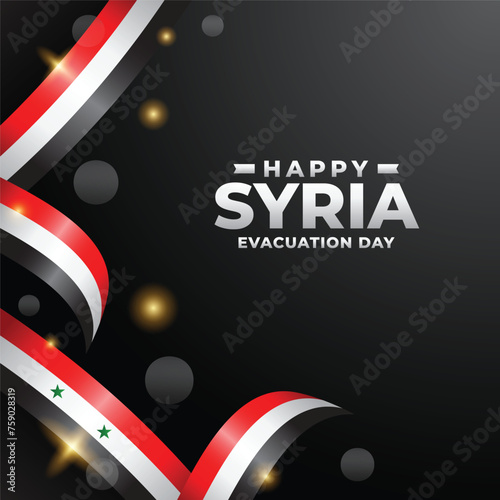 Syria Evacuation day design illustration collection