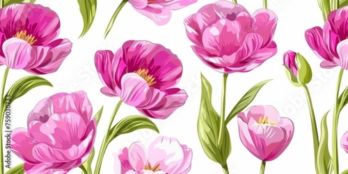 beautiful spring and summer flowers background