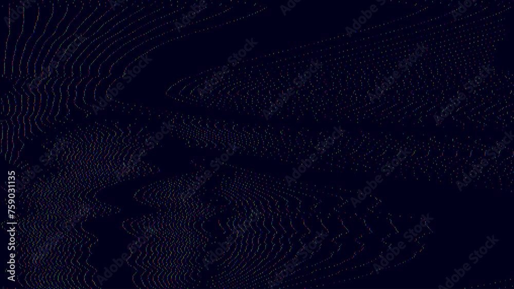 Analog Static Noise Glitch Effect. Digital Pixel Noise. VHS Corrupted ...