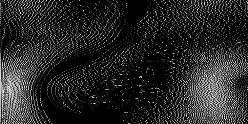 Analog Static Noise Glitch Effect. Digital Pixel Noise. VHS Corrupted Signal. Damaged Error Television Image. Vector illustration. photo