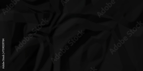 Crumpled paper texture and black crumpled paper texture crush paper so that it becomes creased and wrinkled. Old black crumpled paper sheet background texture.	