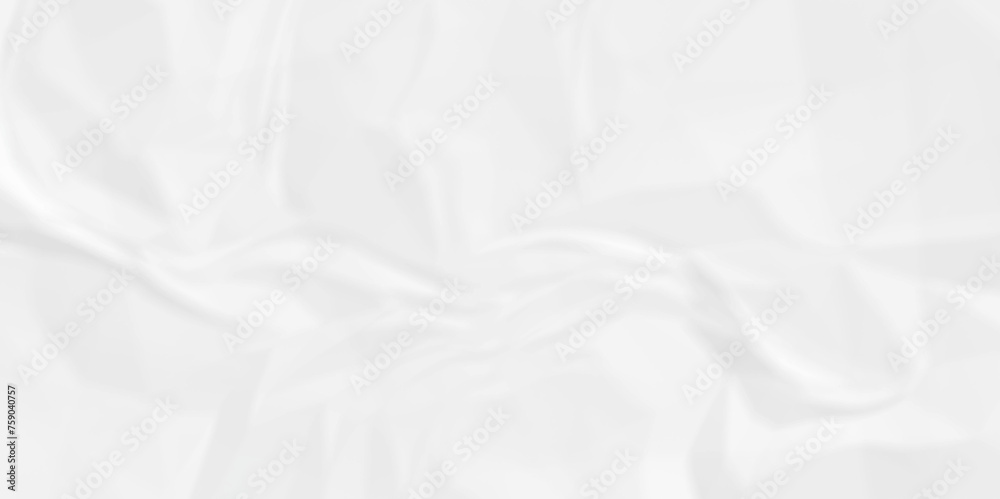 White wrinkly backdrop paper background. panorama grunge wrinkly paper texture background, crumpled pattern texture. White paper crumpled texture. white fabric crushed textured crumpled.
