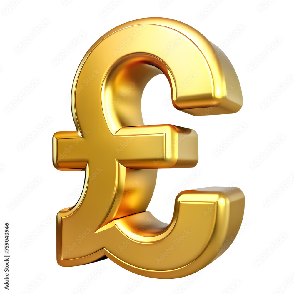 3d golden pound symbol isolated on png transparent background 3d golden pound symbol isolated on png transparent background