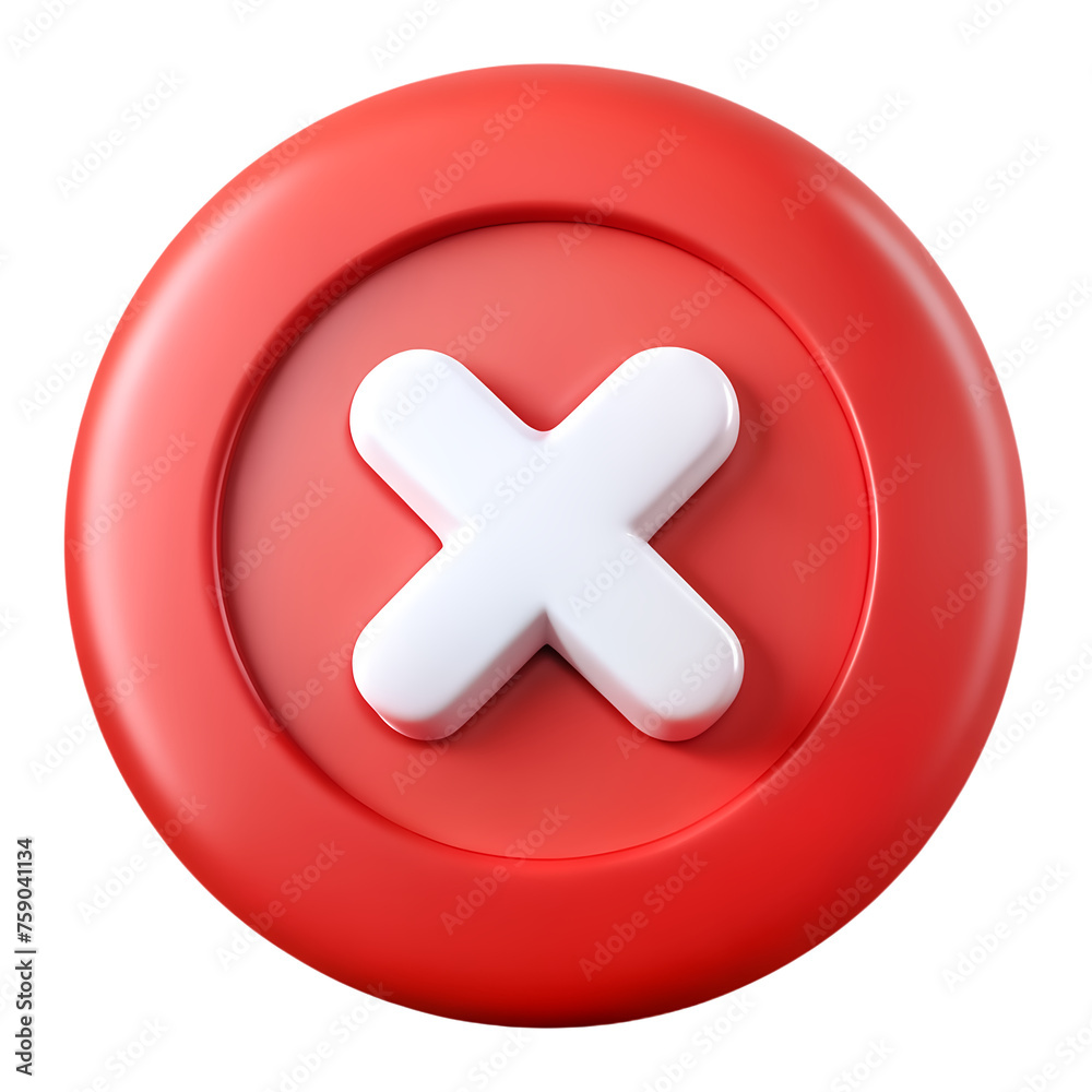 3d red circle button with white cross isolated on png transparent background 3d red circle button with white cross isolated on png transparent background