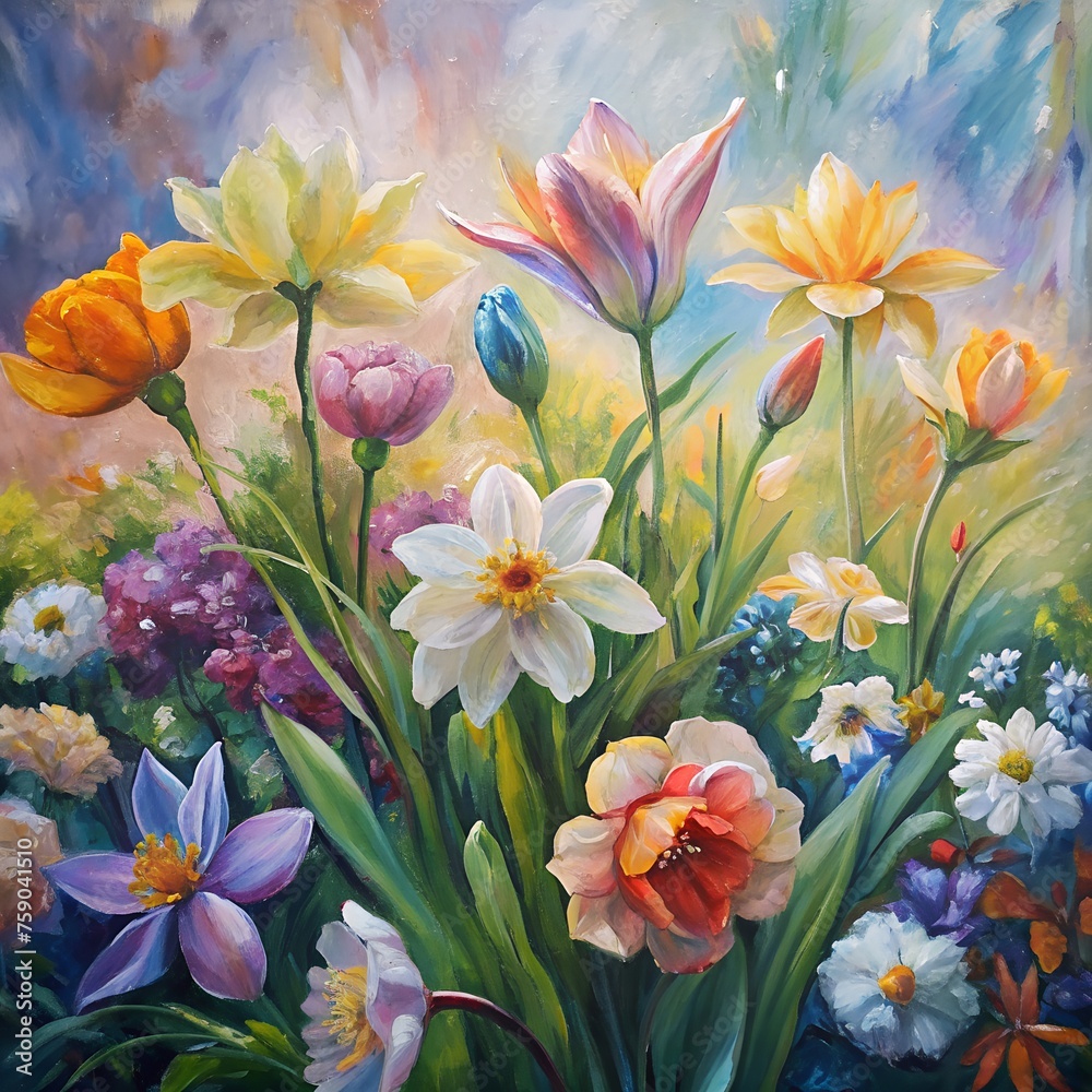 oil painting of flowers oil painting of flowers